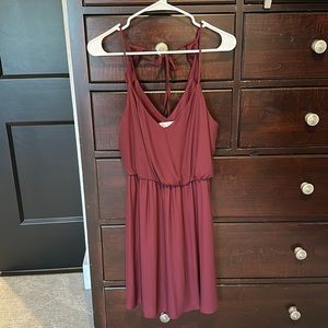 Lush brand burgundy dress